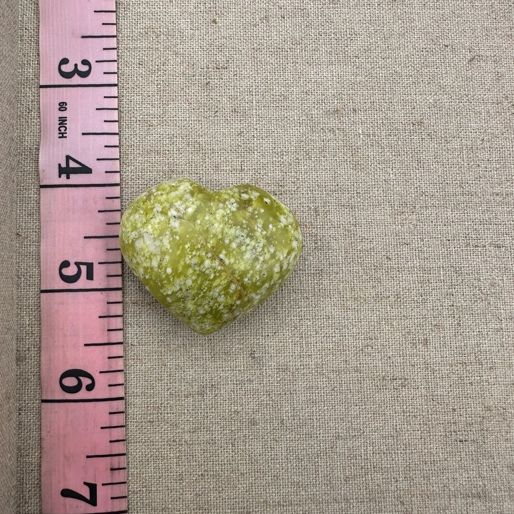 Serpentine Heart-Shaped Stone